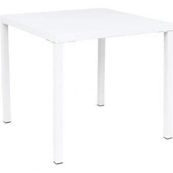 Tavolo di Giardino in Ferro Bianco 80x80 – Milani Home