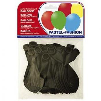 Baloes de Festa Preto Pastel - 20 Unidades