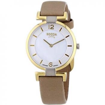 Boccia Damen‑Uhr XS Quarz analog – Leder – 3238‑02
