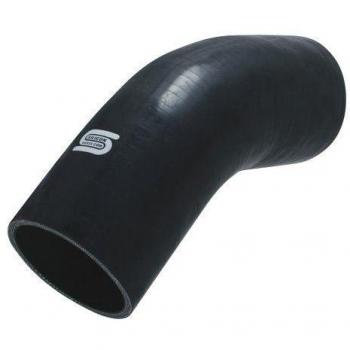 Tige de coude en silicone noir, 45°, D32 mm