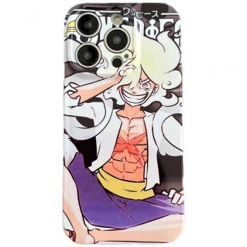 Coque rigide Anime Luffy Five Gear pour iPhone 11 12 13 14