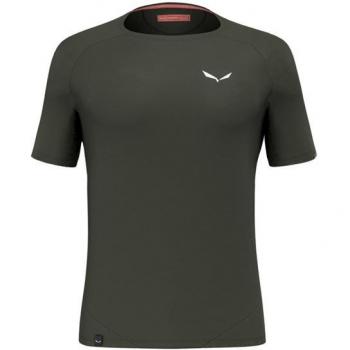 Salewa Camiseta PEDROC PTC Delta – Manga Corta, Oliva Oscura