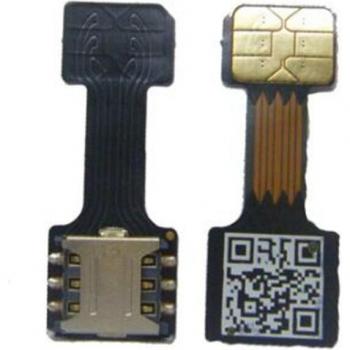 Convertisseur double slot nano SIM noir – compatible XIAOMI REDMI NOTE 3, 4, 3S Pro
