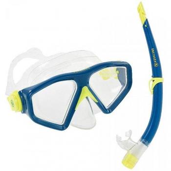 Maschera e Boccaglio Saturno Unisex Adulto Aqua Sphere giallo/blu
