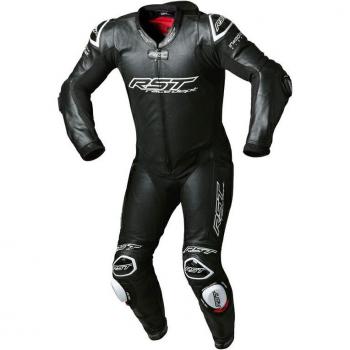 Traje de Cuero de Motocicleta RST V4.1 Evo Kangaroo Airbag - Negro Blanco (S)