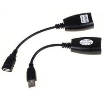 Cable Extensión LAN USB a Ethernet YOUmeSKY Cat5e Negro