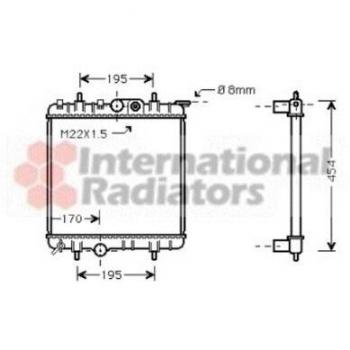 Van Wezel Engine Cooling Radiator 3676
