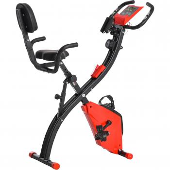 HOMCOM 2-in-1 Trimmrad mit Magnetwiderstand und LCD-Anzeige