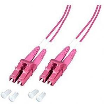 Cavo di Fibra Ottica OM4 LSZH 2x LC 2M Fucsia