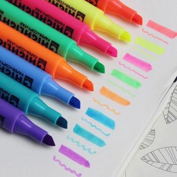 Bunte Leuchtmarker Set für kreative Projekte
