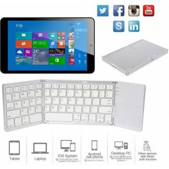 Tastiera Bluetooth Pieghevole con Touchpad per iOS/Android/Windows