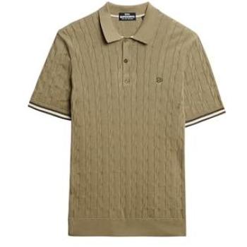 Polo Casual Superdry à Manches Courtes Vert S