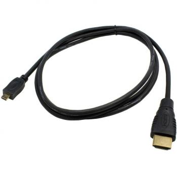 Cable HDMI en micro-HDMI alta velocidad para Fujifilm FinePix F85EXR 2160p/24Hz, Full HD 3D, compatible con Ethernet, HDMI