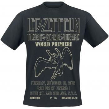 Black Led Zeppelin TSRTS World Premiere T-Shirt – Large