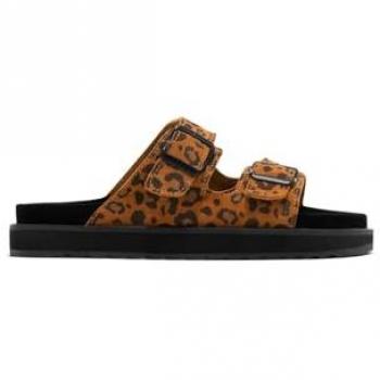 Franklin Sandalias Doble Tira Serraje Leopardo