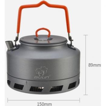 Camping Wasserkocher mit Wärme-Ring 1,1/1,6 L