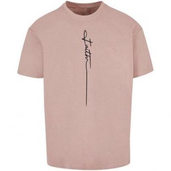 Merchcode Faith Oversized Tee für Herren - Duskrose