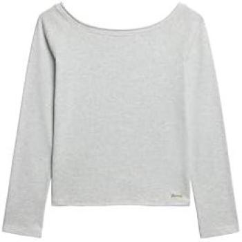 Superdry Damen Langarm-Oberteil im Bardot-Stil