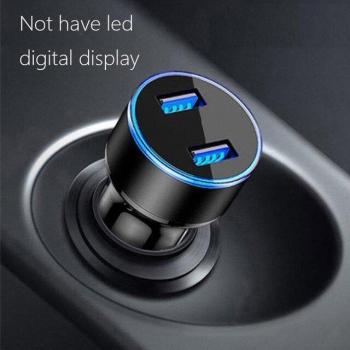 3A Autoladegerät mit LED-Anzeige für Xiaomi Mi10, Redmi Note 10 und iPhone 12 Pro Max - Schnellladefunktion