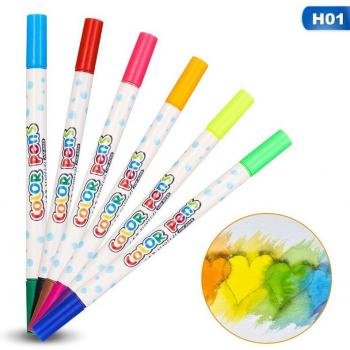 12 Colors Double Head Washable Watercolor Pens Set for Children
