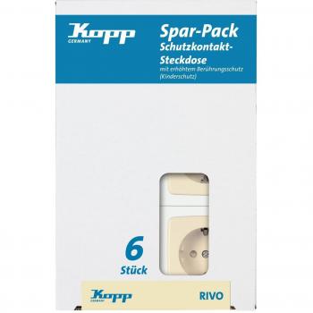Kopp Profi-Pack 6 Schutzkontakt-Steckdosen