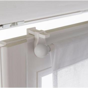 Set 2 supporti fermaparabola in vetro autobloccanti, opachi 10mm