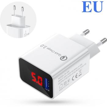 Digitaler Schnellladestab 3,0 A für iPhone 12/11/6/7/8, Xiaomi, Samsung, Huawei