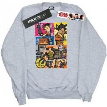 Star Wars Boys Rebels Comic Strip Sweatshirt 12-13 black