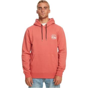 Sudadera Naranja Quiksilver Clean Circle con Capucha