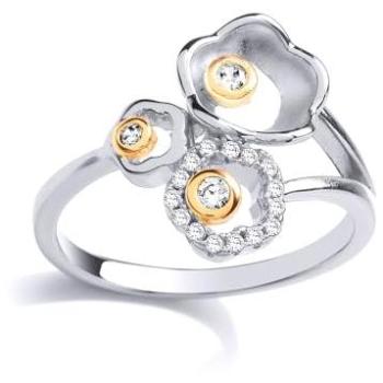 White CZ Daisy Cluster Ring – GVR833 by Jewelco London