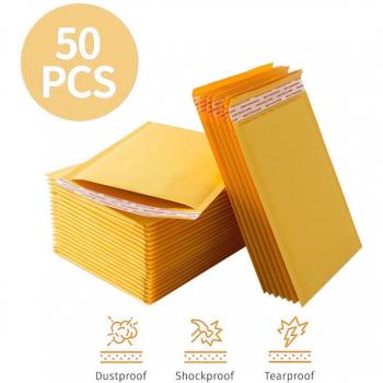 50 Pcs Self-Sealing Bubble Mailers