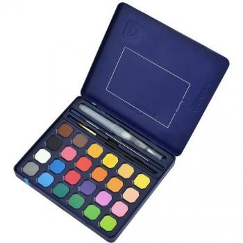 Palette aquarelle CHENYU avec brosse à eau, 12/18/24/36/48 teintes