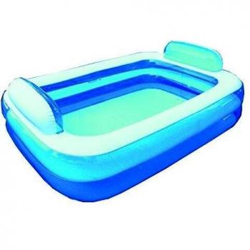 Btx - piscina rettangolare 200x150x50 con cuscini poggiatesta - bl525