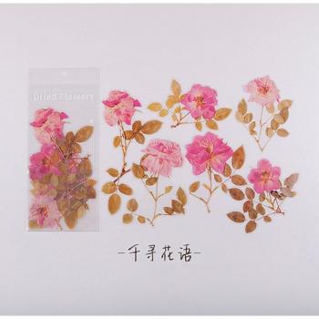 Weekend Flower Series Stickers - 6pcs for Stationery