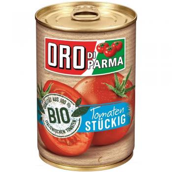 Oro Bio stückige Tomaten, 425 ml