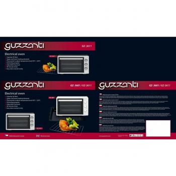 Guzzanti Kompaktbackofen Schwarz-Grau