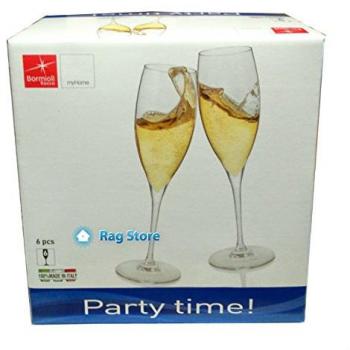 Set Bicchieri Flute Party Time, 6 pezzi