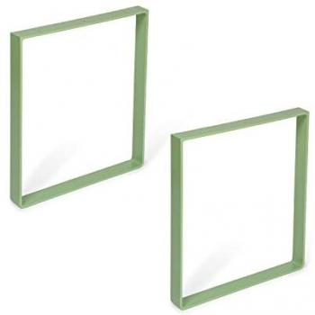 Set di gambe per tavoli in acciaio 350 x 40 x 385 mm