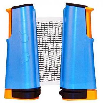 Get & Go Rollnetz für Tischtennis – Kobaltblau/Orange/Schwarz – Universalgröße