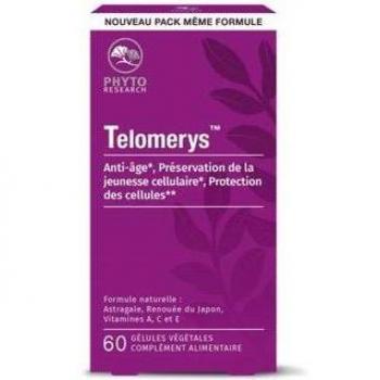 TELOMERYS 60 Gélules Végétales - Anti-Âge, Protection des Cellules, Jeunesse Cellulaire