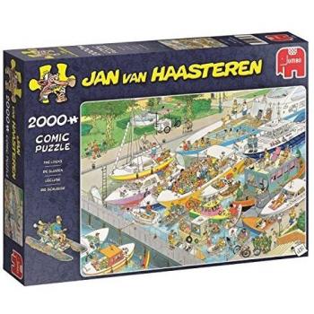 Jumbo Spiele Puzzle 19068 Jan van Haasteren Die Schleuse, 2000 Puzzleteile