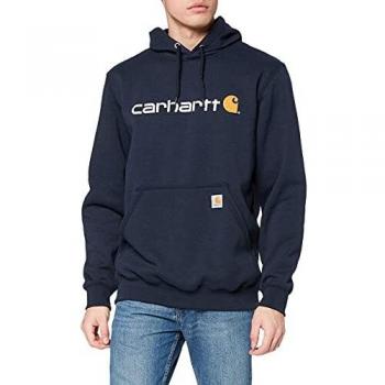 Hoodie Carhartt Logo Coupe Lâche Noir Taille S