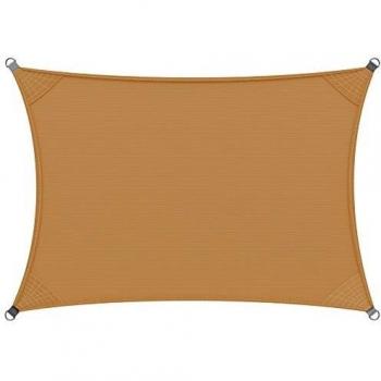 Wärmeschutz-Oxford-Sonnensegel Rechteck Sand 2×4 m