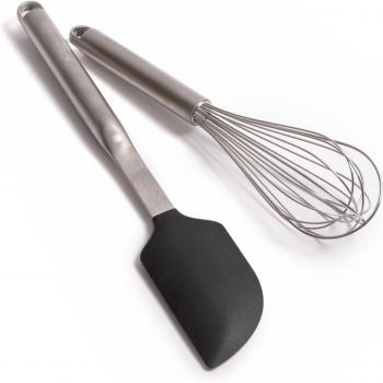 Fouet et Spatule Kitchenaid Argent Inox