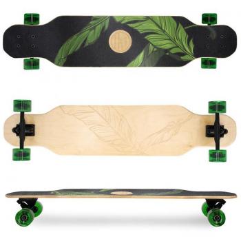 Spokey LONGBAY PRO Longboard 104 x 24 cm, ABEC7, green-black