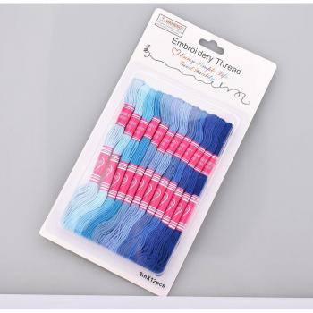 Chainho, 8m 12Stck Kreuz Stich/Stickerei Polyester Baumwolle Gewinde, 6 Stränge, farbe Gradienten Geflochtene Schnur Für DIY NäHenne &Amp; Quilten