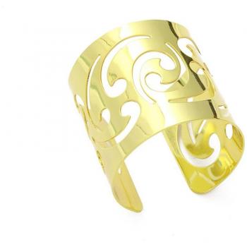 Feestelijke Gouden Servetring 12 stuks met Holle Patroon
