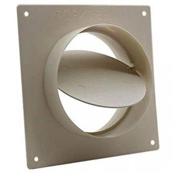 4″ Rigid Duct Inline Connector, Damper Included, Wall Mountable