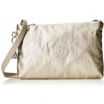 Kipling Atlez Duo, Bolso bandolera, Dorado (Cloud Metal Gifting)
