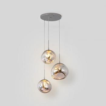 Lustre Barcelona Led - Verre Triple 'Kadnis' - 3 x E27